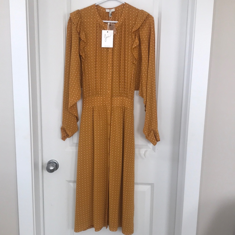 Joie Dusty Gold Dress NWT